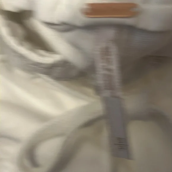 Free‎ People Margate White Pleated Paper Bag high Waist Trouser Pants white - Picture 7 of 12